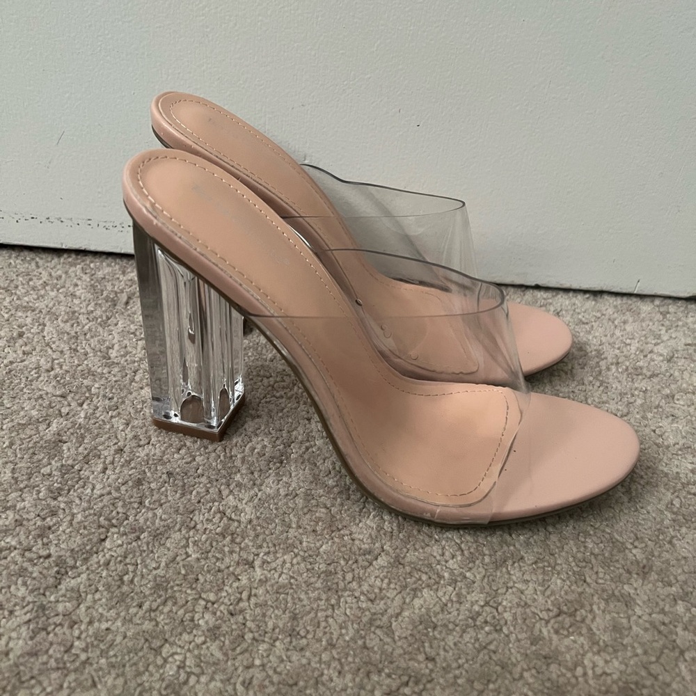Clear Prom high Heels